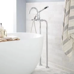 Sebastian Freestanding Tub Faucet And Supplies - Lever Handles