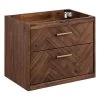 24" Frey Wall-Mount Vanity - Russet Brown - Vanity Cabinet Only