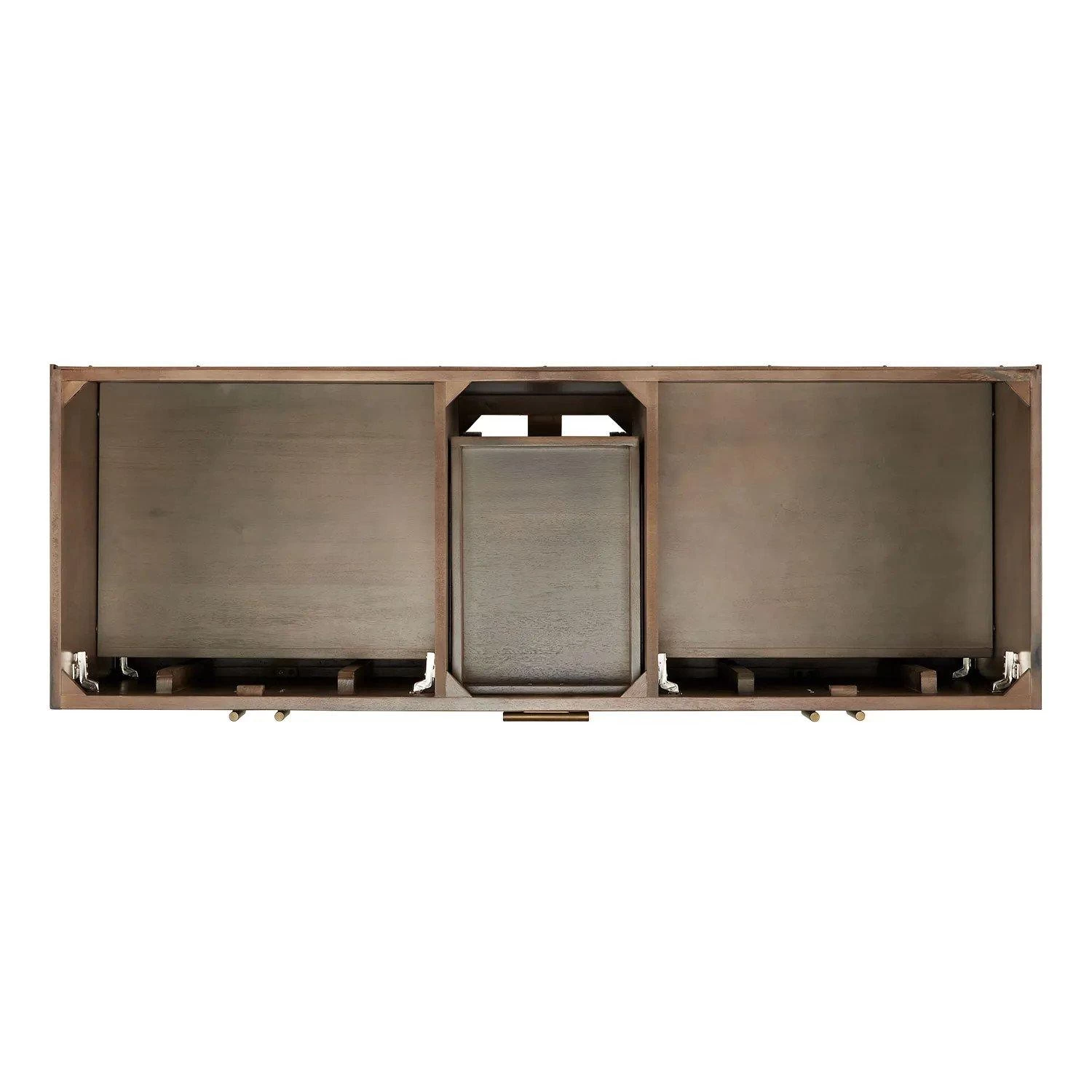 60" Frey Double Vanity For Rectangular Undermount Sinks - Gray Wash - Image 5